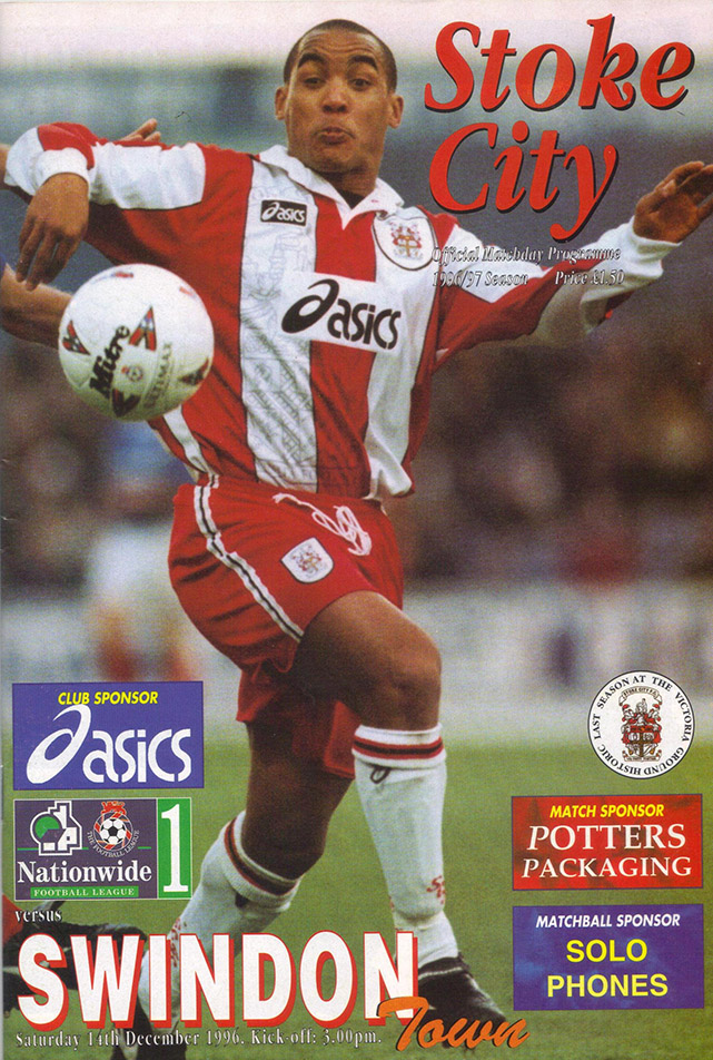 <b>Saturday, December 14, 1996</b><br />vs. Stoke City (Away)